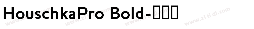 HouschkaPro Bold字体转换